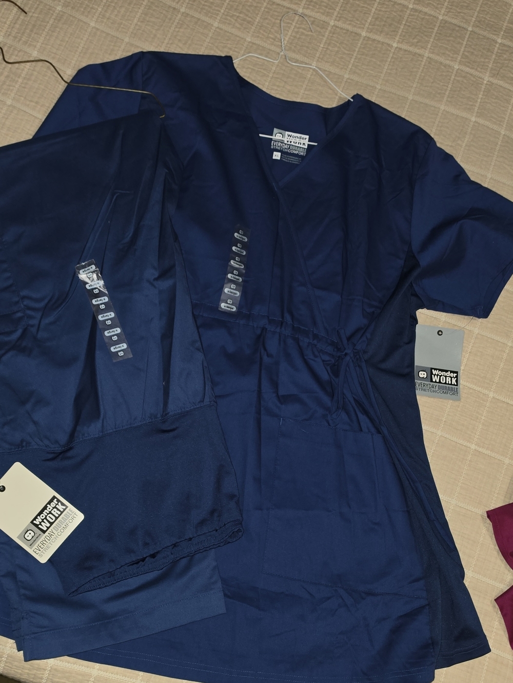 WonderWink Work Navy Maternity Scrub Set - Deep Navy